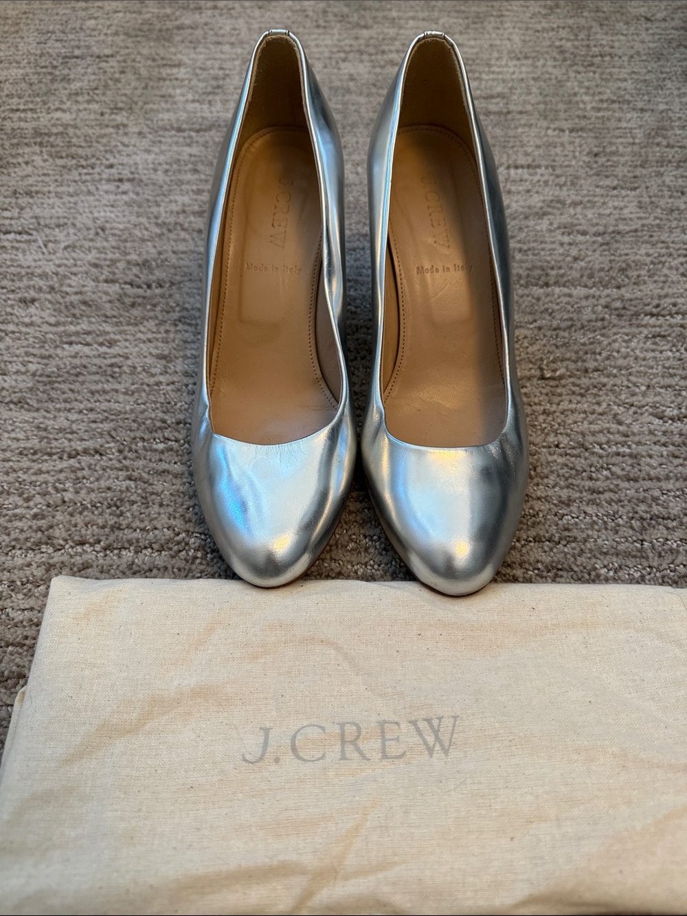 Metallic J. Crew Wedges